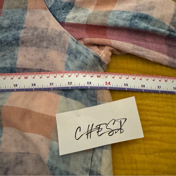 Anthropology Isabella Sinclair plaid top - Picture 6 of 7